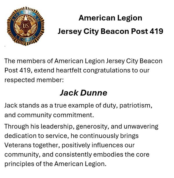 Ancient Order of Hibernians Award — American Legion Post 419 photo 2