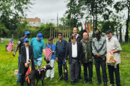 Collaboration with Post 419 & Veterans Org putting new flags on Veteran graves.