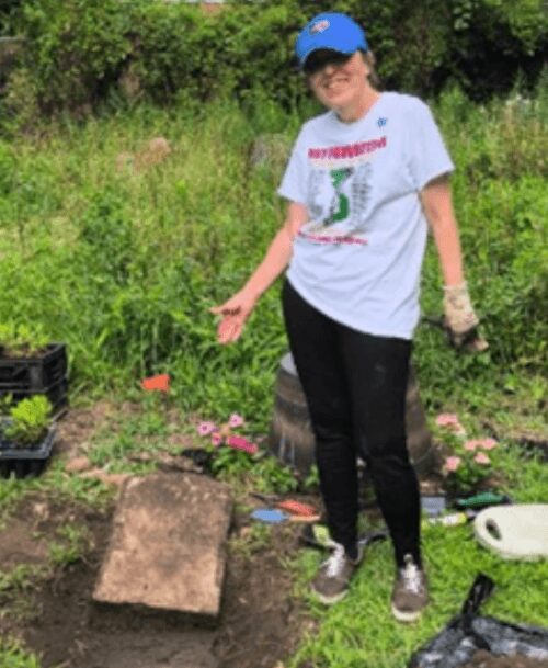 Speer Cemetery "Dig". Working with Community Organizations – Unearthing forgotten gravestones.